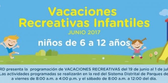 Vacaciones recreativas para niños y niñas de Chapinero