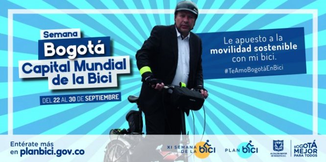 Bogotá, Capital Mundial de la Bici, celebra la XI semana de la Bicicleta.