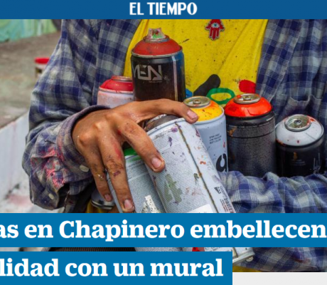 Artistas en Chapinero embellecen la localidad con un mural 