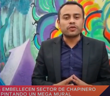 Artistas embellecieron a Chapinero Central pintando un megamural