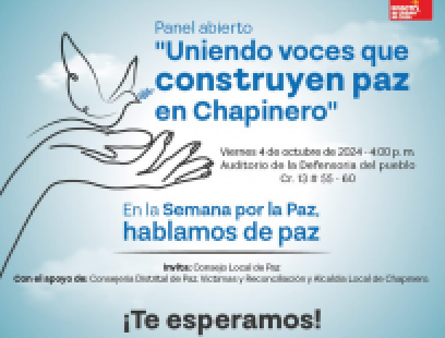 Panel abierto Uniendo voces que construyen paz en Chapinero