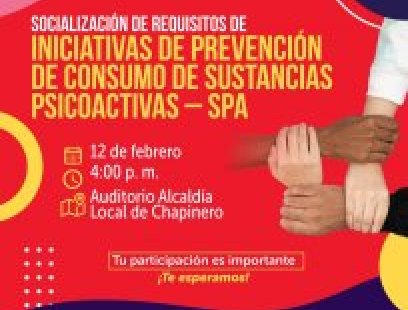 Socialización de requisitos de iniciativas de prevención de consumo de SPA